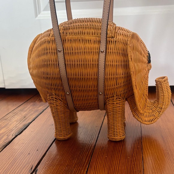 Kate Spade Elephant Wicker Handbag - Picture 5 of 8